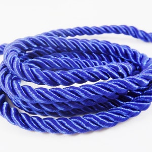Dekoratives Gedrehtes 3-lagiges Seil – 1 Cm Dick, 91,4 Cm Lang, Arktisblau (helles Pulverblau)