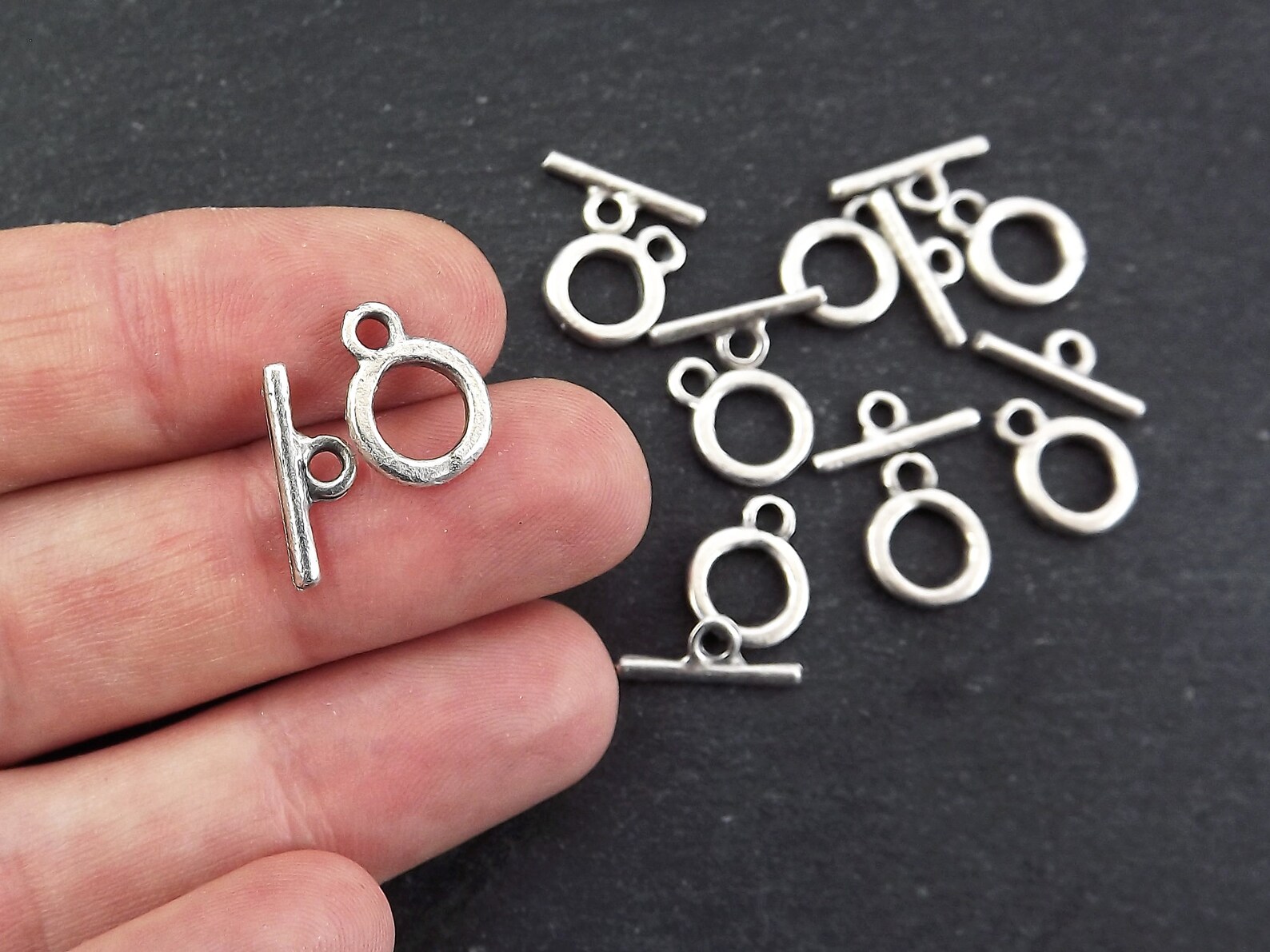 Mini Toggle Clasps T Bar Clasps T Bar Silver Toggle Clasps Etsy