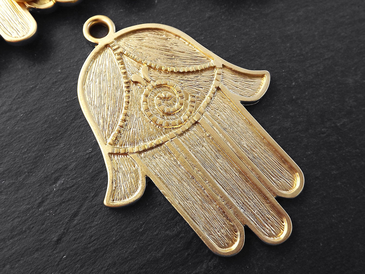 Hamsa Pendant Gold Hamsa Large Hamsa 