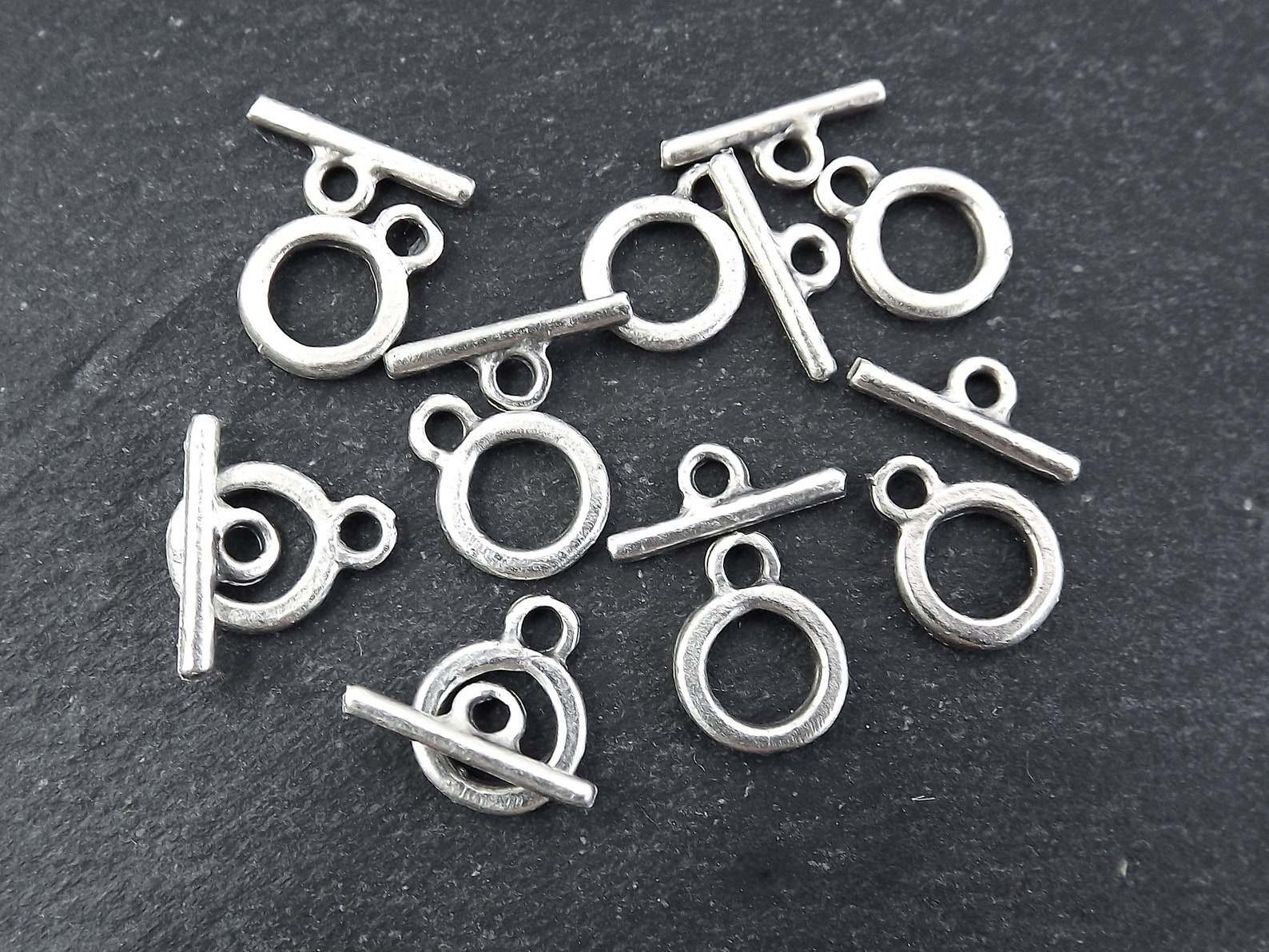 Mini Toggle Clasps T Bar Clasps T Bar Silver Toggle Clasps Etsy