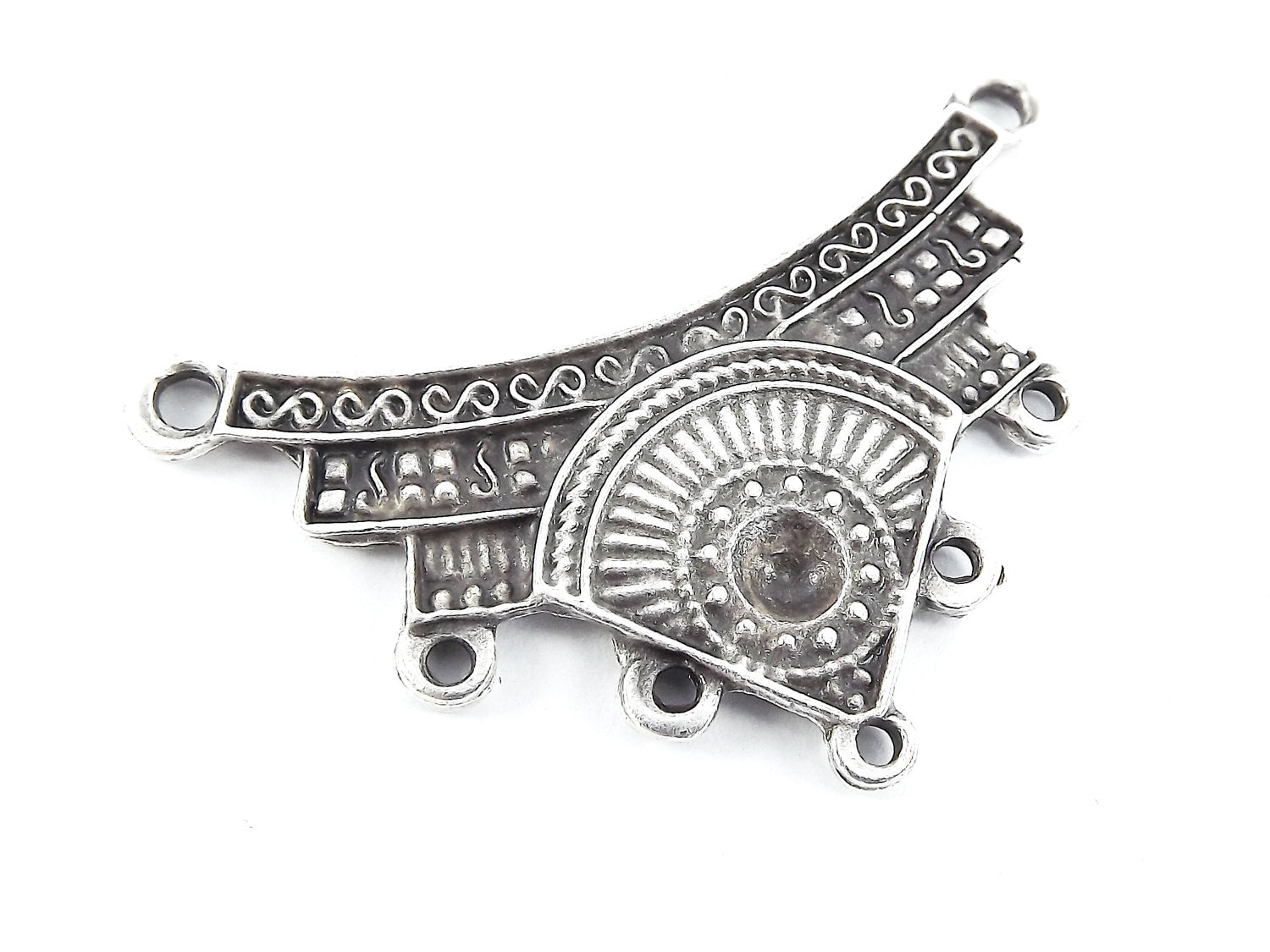 10 x Silver Tribal Drop Charms, Jewellery Making, Craft Supplies, Metal Charms, Charms, Jewellery Findings, Pendant