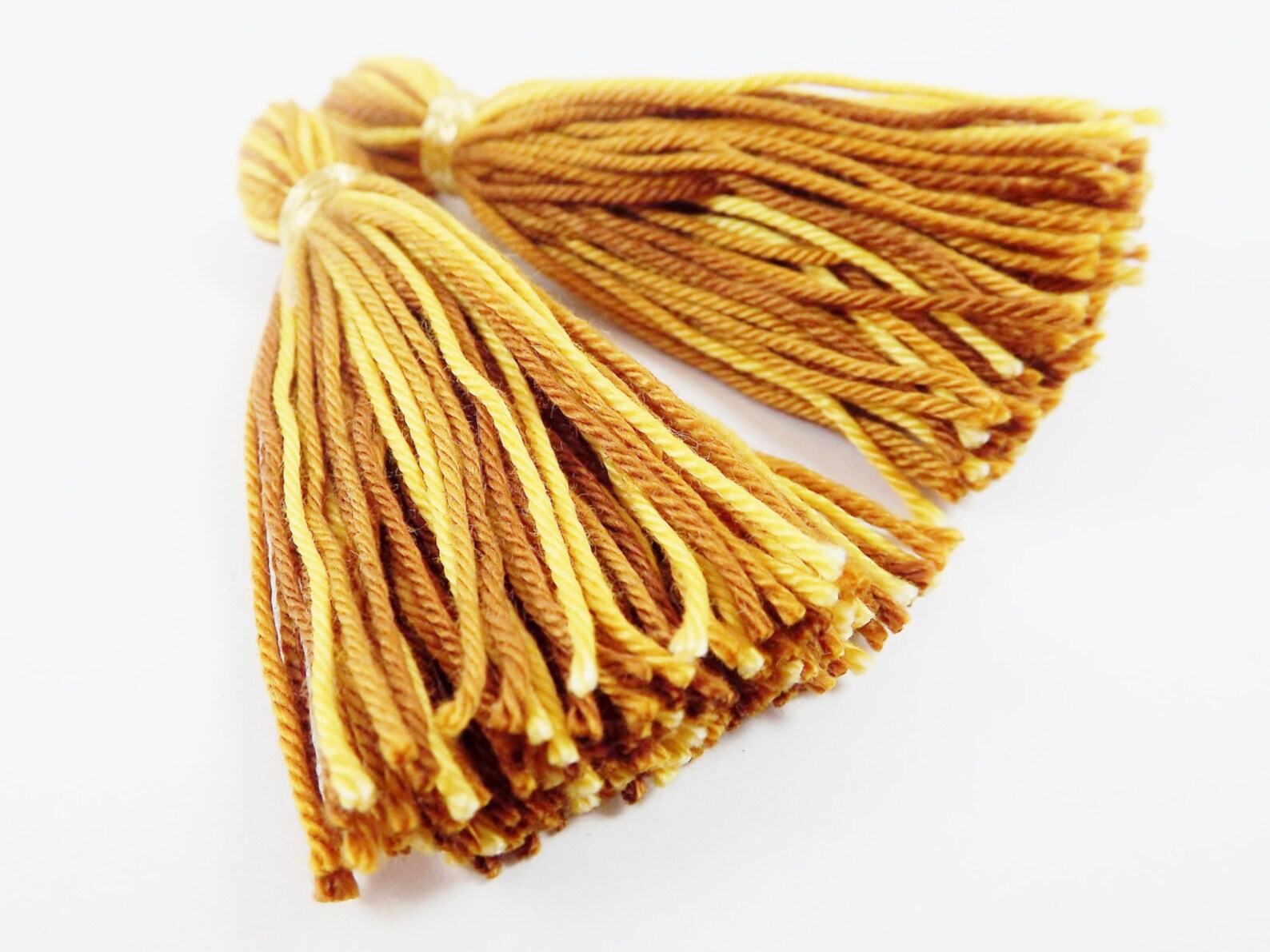 Mustard Yellow Brown Caramel Multi color Handmade Cotton Wool Etsy