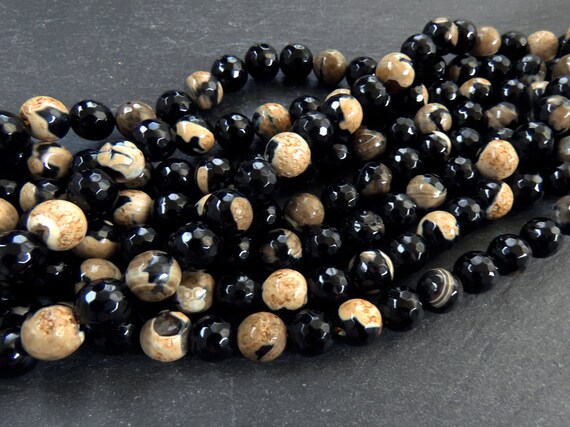 Natürliche Achat Perlen Grau - 15,5 Zoll Lose Steine Für DIY Schmuck Und Ketten