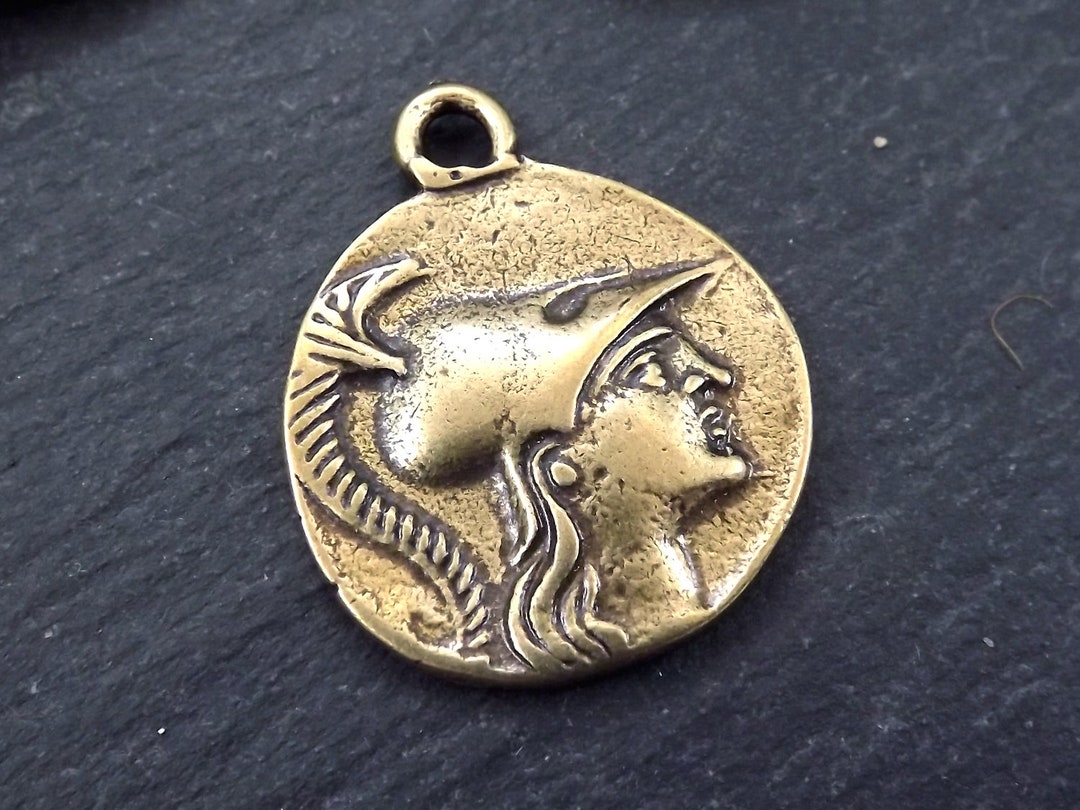 ギリシャのメダリオン 素朴な鋳造コインペンダント パンフィリア