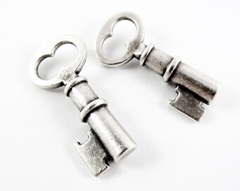 Set 150 Ciondoli Chiave Vintage In Metallo Bronzato - Per Gioielli Fai Da Te, Decorazioni, Matrimoni Rustici, Bomboniere