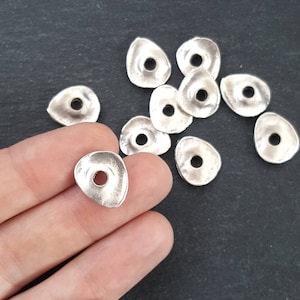 Bead, Spacer Cornflake Disc 6mm Bead, Spacer Cornflake Disc 6mm