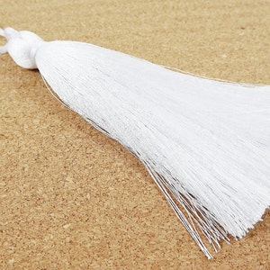 Nappine extra large thick white thread - 4,4 pollici - 113 mm - 1 pc