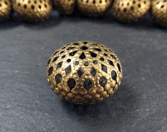 Large Vintage Filigree Beads