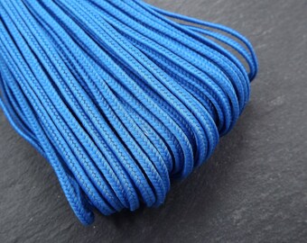 Cordão soutache azul brilhante, guarnição torcida, trança gimp, suprimentos para fabricação de joias, miçangas, costura, acolchoamento - 5 metros = 5,46 jardas