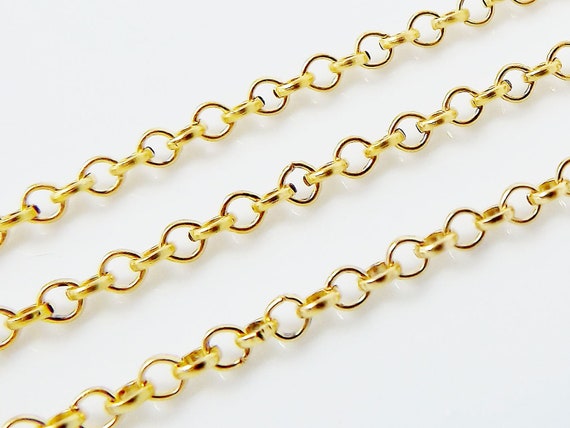 2.5mm Square Rolo Necklace Chain
