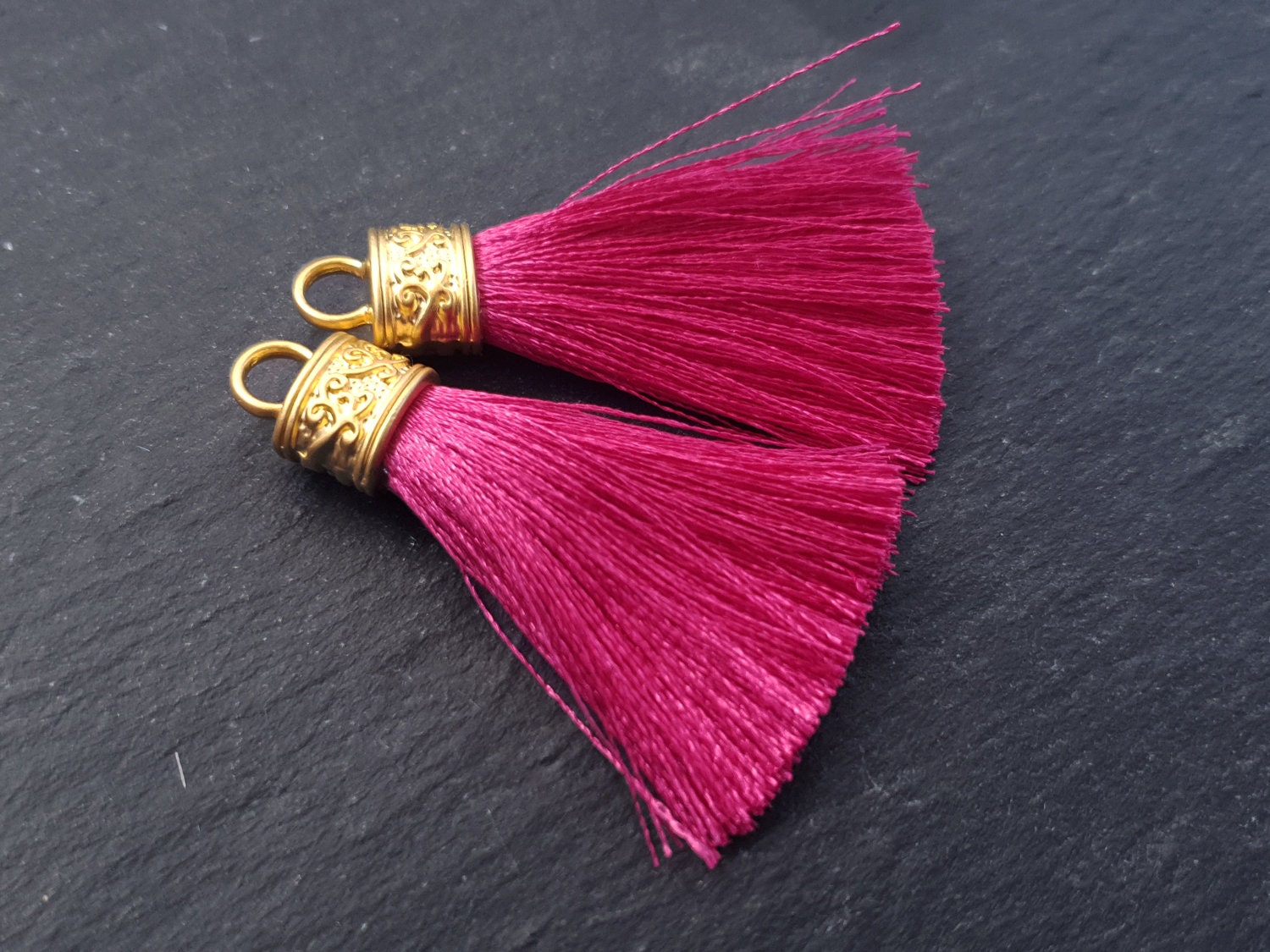 Pink Tassel Pendant Violet Pink Silk Thread Tassel Tassel | Etsy