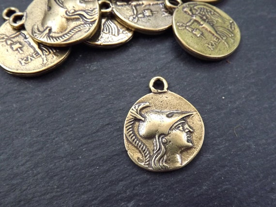 ギリシャのメダリオン 素朴な鋳造コインペンダント パンフィリア