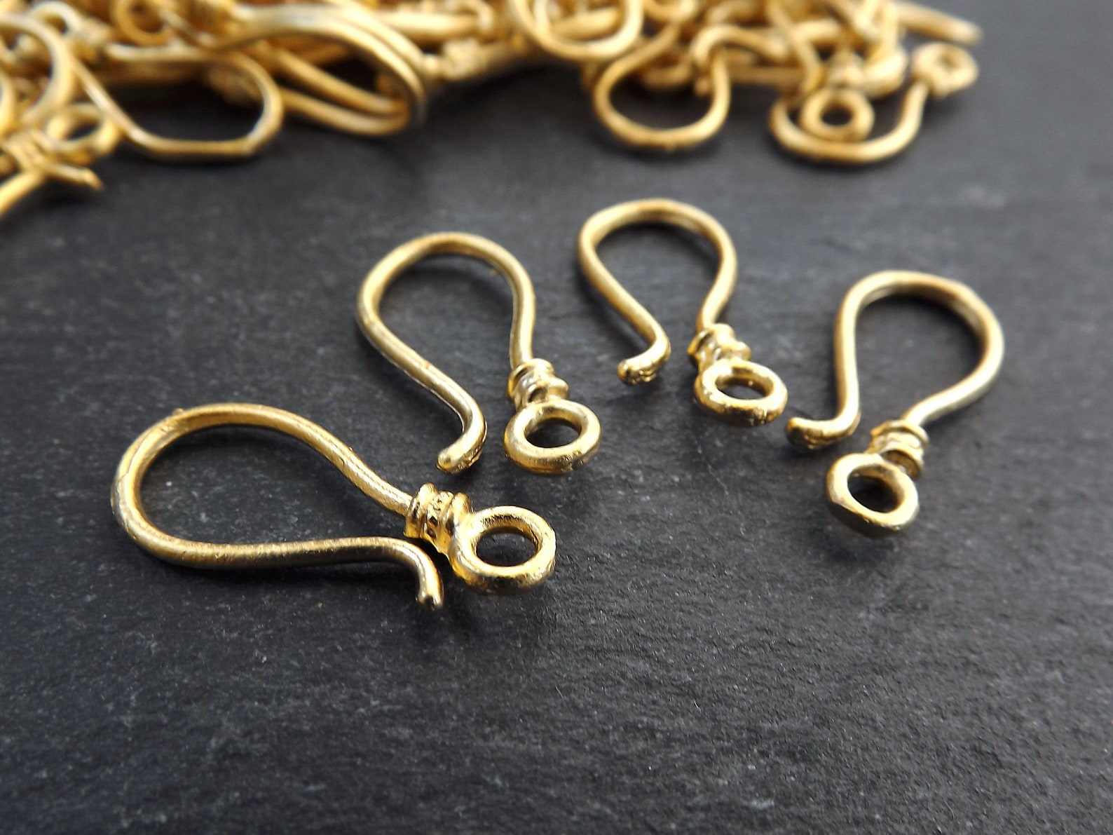 Gold Hook Clasp Findings Shepherds Hook Clasp Necklace Etsy