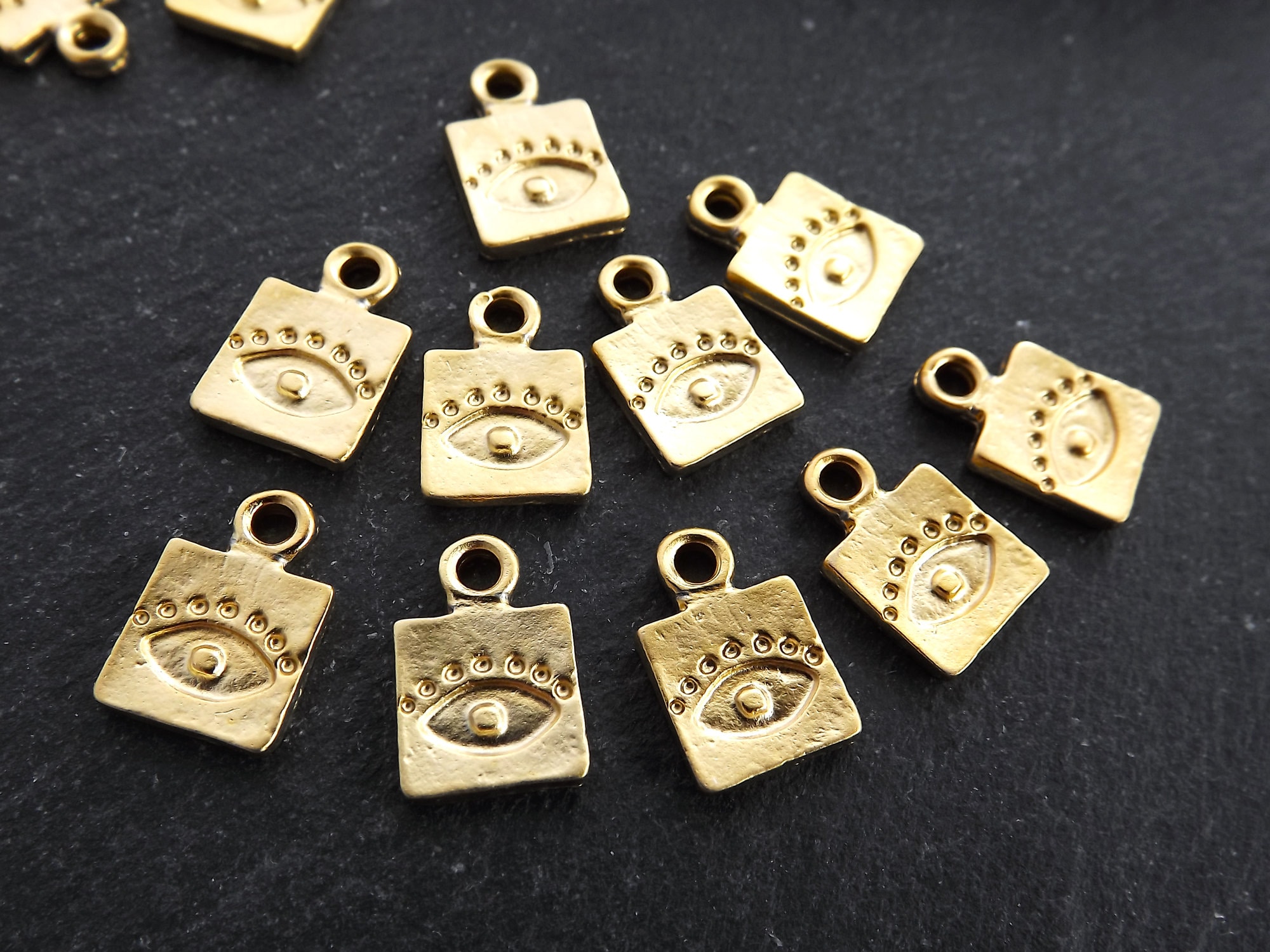 10PCS CZ Cross Pendant Gorgeous Charm Jewelry Men's & Women's Jewelry Necklace Findings Cubic zirconia Gold Color Pendant Key Charms