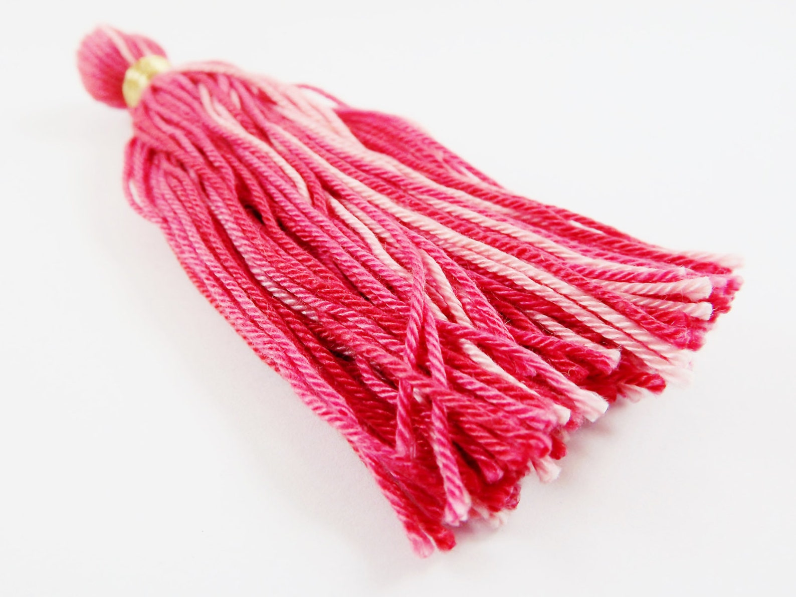 Long Red Rose Pink Multi Color Handmade Cotton Wool Thread - Etsy