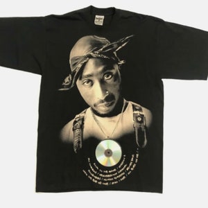 Tupac 2PAC T-Shirt w/ CD Sealed on Front