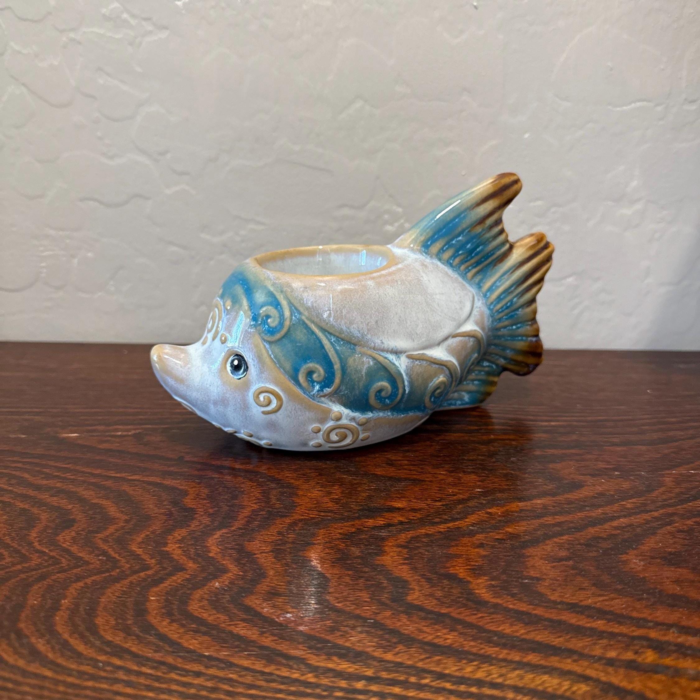 Ceramic Fish Candle Holder - Etsy