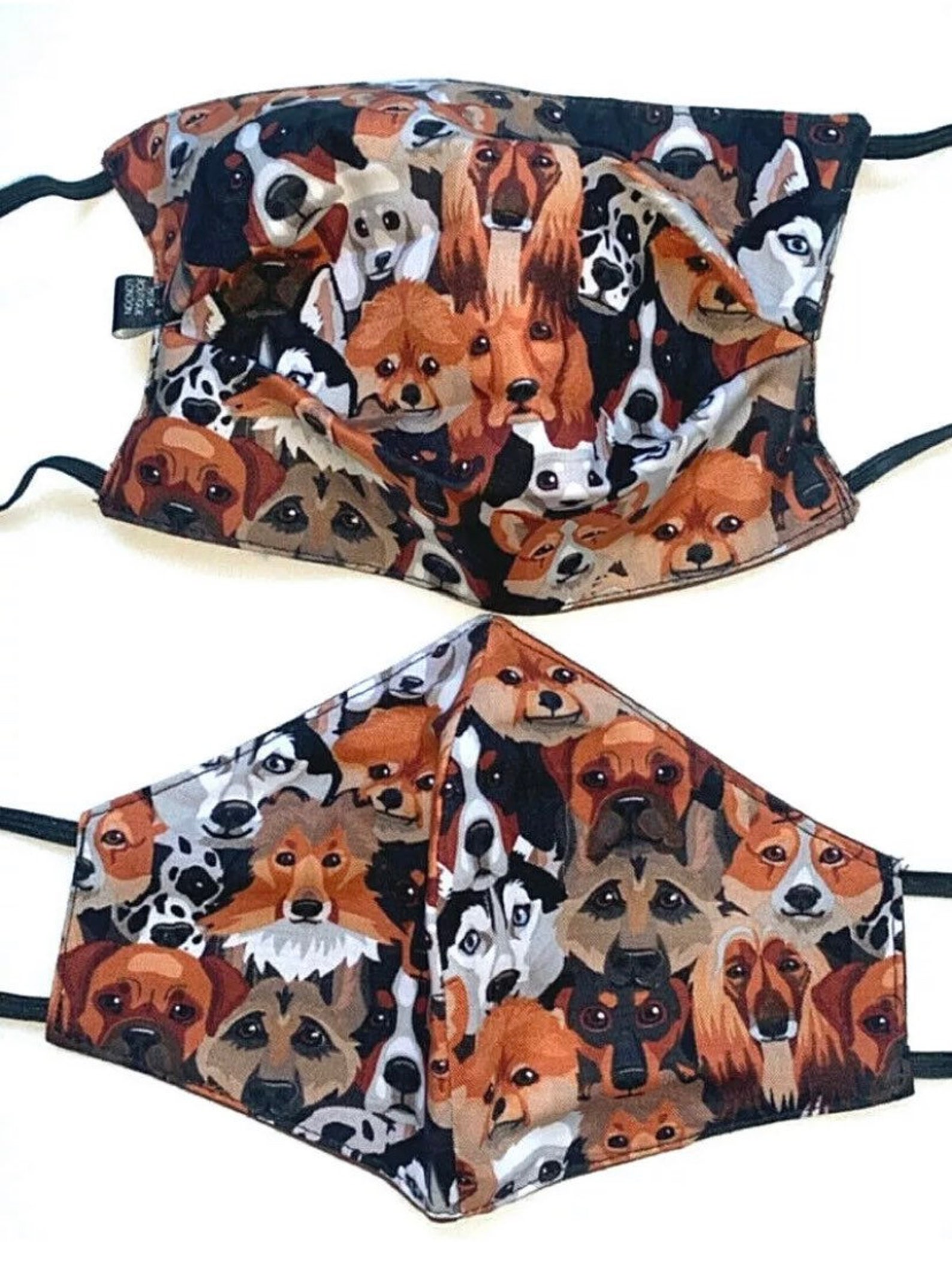 Dog print face mask pet face mask animal lover face mask Etsy