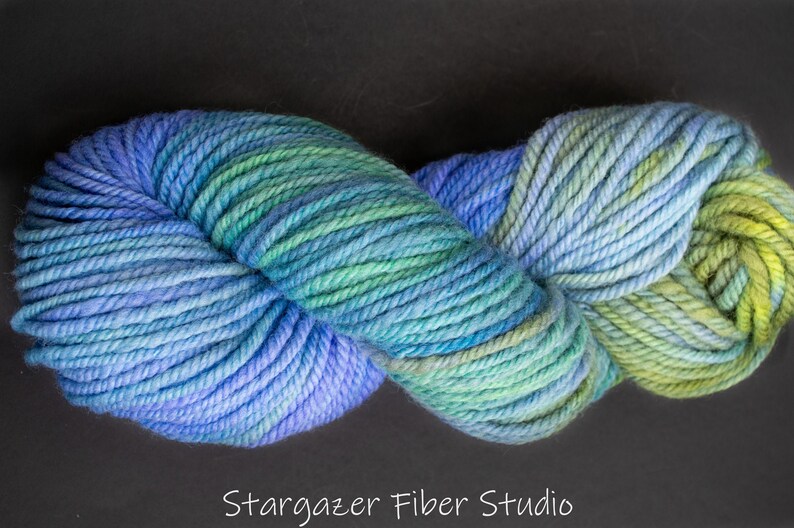 Aran weight Soft Wool Yarn 3ply 114yds Superfine Shetland Handspun Yarn