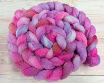 Hand Dyed Cheviot Wool Roving - 4oz - Multicolor - Domestic Medium USA Wool, Needle Felting, Spinning Fiber - StarShine
