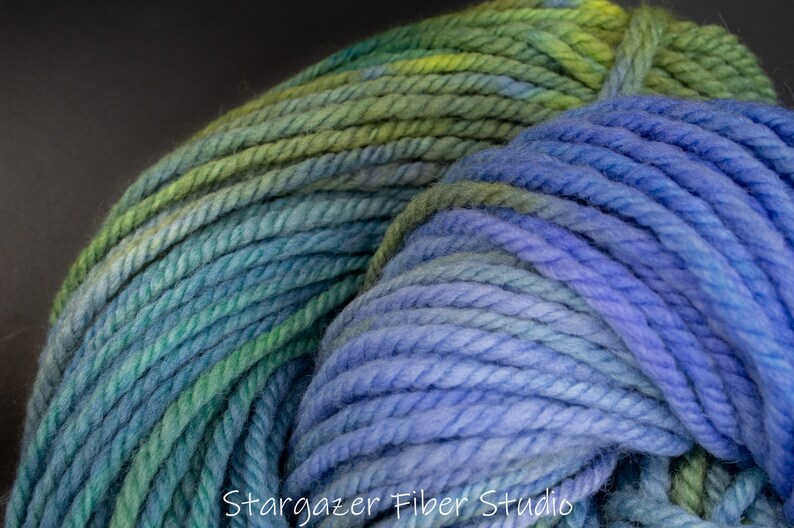 Aran weight Soft Wool Yarn 3ply 114yds Superfine Shetland Handspun Yarn