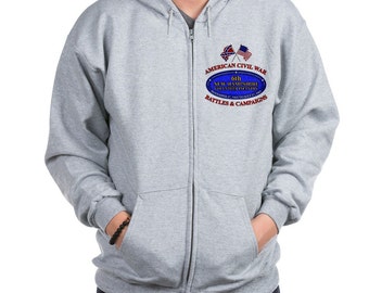 34th Infantry Division Band Mens Full-Zip Up Hoodie Jacket Pullover Sweatshirt