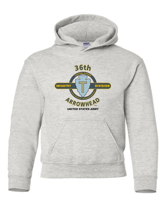 36th Infantry Division"Arrowhead" Battle & Campaign Hoodie Sweatshirt w/Pockets.