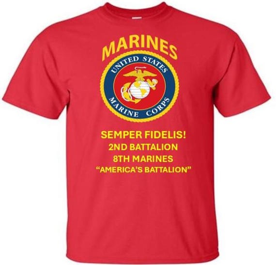 2nd Battalion 8TH Marines * America's Battalion *  Semper Fidelis * Marines*USMC Officially Licensed