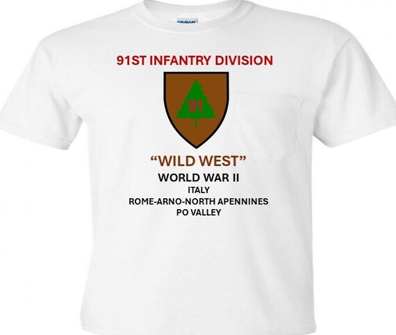 91st Infantry Division* Wild West  WW 2*  Campaigns Military Shirt.