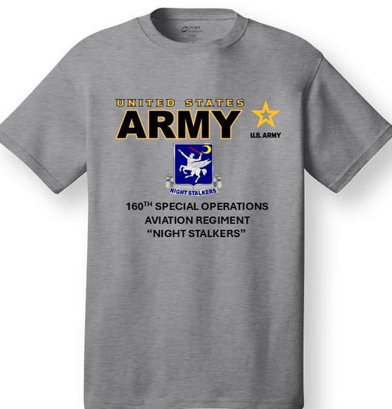 160th Special Operations Aviation Regiment* Night Stalkers * Emblem* Shirt. These shirt are customized*Army Officially Licensed