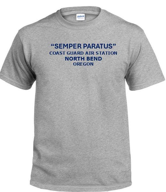 Semper Paratus*Coast Guard Air Station North Bend* Oregon * PT Cutter & Base Shirt