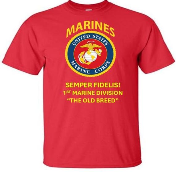 1st Marine Division * The Old Breed* Semper Fidelis * Marines*USMC Officially Licensed