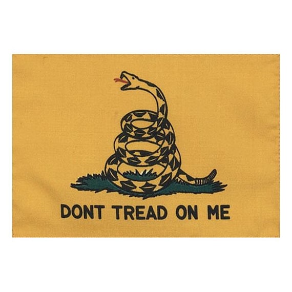 Don't Tread On Me Yellow Flag 3x5 Feet Polyester Flag.