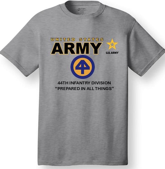 44th Infantry Division* Prepared in All Things * Emblem* Shirt. These shirt are customized*Army Officially Licensed