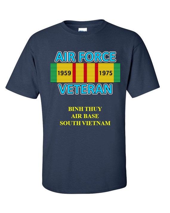 Binh Thuy Air Base * South Vietnam * " Vietnam Veteran Ribbon Vinyl / Silkscreen Shirt or Sweatshirts