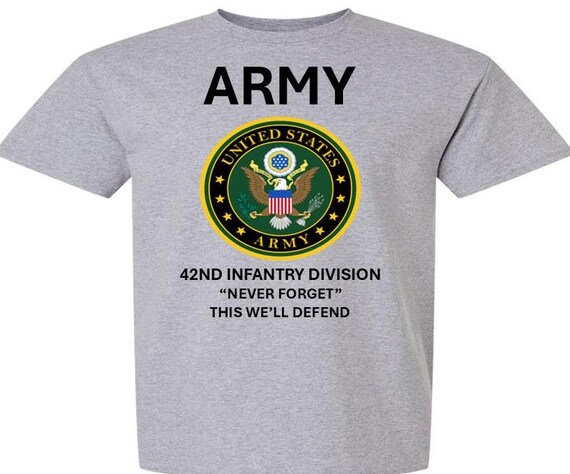 42ND Infantry Division *  NEVER FORGET* This We'll Defend* Army Logo. Army Officially Licensed