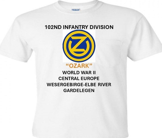 102nd Infantry Division* Ozark  WW 2*  Campaigns Military Shirt.