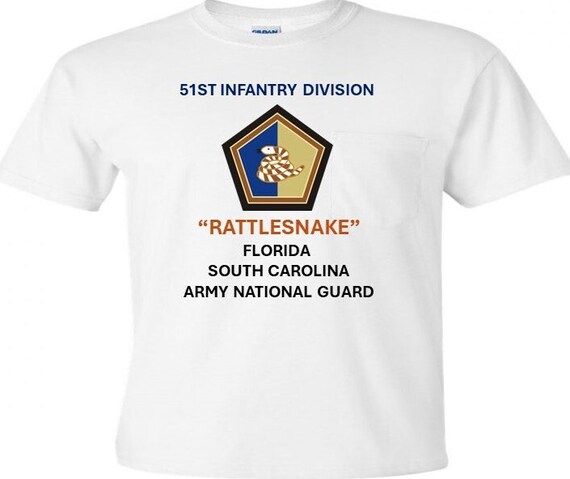 51st Infantry Division* Rattlesnake *Florida & South Carolina Army National Guard Shirt.