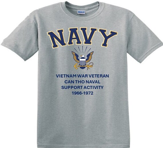 Can Tho Naval Support Activity*Vietnam War Veteran* 1966-1972* Navy Eagle *T-Shirt. Navy Officially Licensed