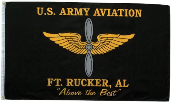 Fort Rucker U.S. Army Aviation* Above the Best* Flag 3x5 Feet Polyester . Army Officially Licensed