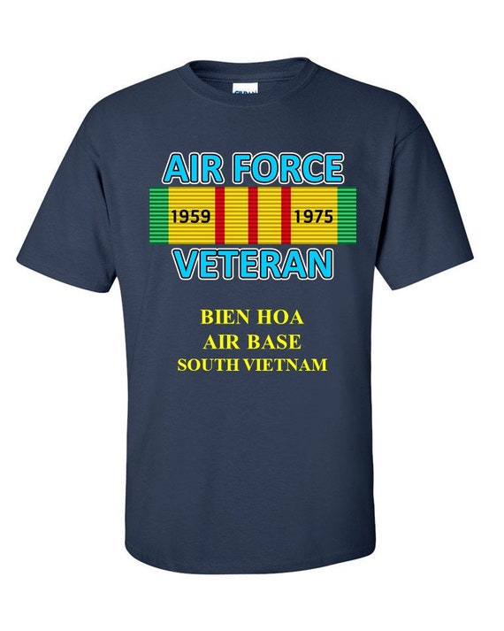 BIEN HOA Air Base * South Vietnam * " Vietnam Veteran Ribbon Vinyl / Silkscreen Shirt or Sweatshirts