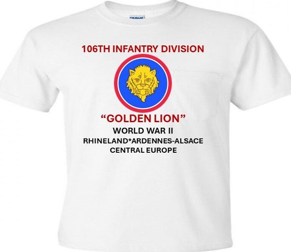 106th Infantry Division* Golden Lion  WW 2*  Campaigns Military Shirt.