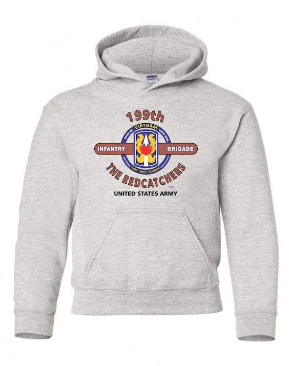 199th Infantry Brigade " The Redcatchers" Battle & Campaign Hoodie Sweatshirt w/Pockets.