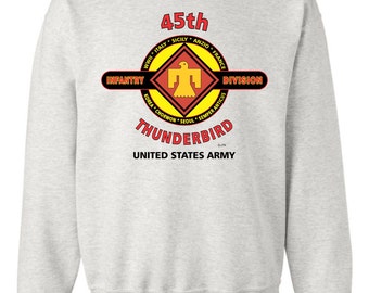 45th Infantry Division* "THUNDERBIRD"  Battle & Campaign Sweatshirt