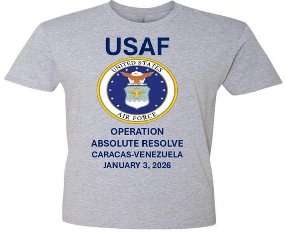 Operation Absolute Resolve* Caracas-Venezuela* January 3, 2026* US Air Force* USAF Officially Licensed