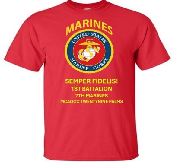 1st Battalion 7TH Marines * MCAGCC TWENTYNING Palms* Semper Fidelis * Marines*USMC Officially Licensed