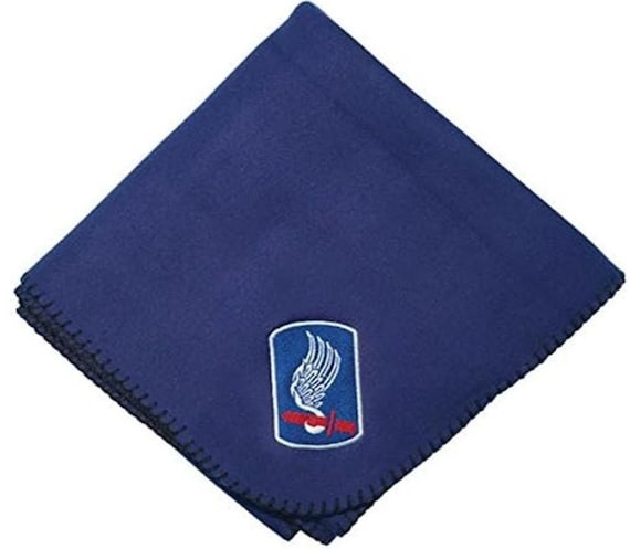 173rd Airborne Brigade DEMB Stadium Fleece Blanket (58X52) Army Officially Licensed
