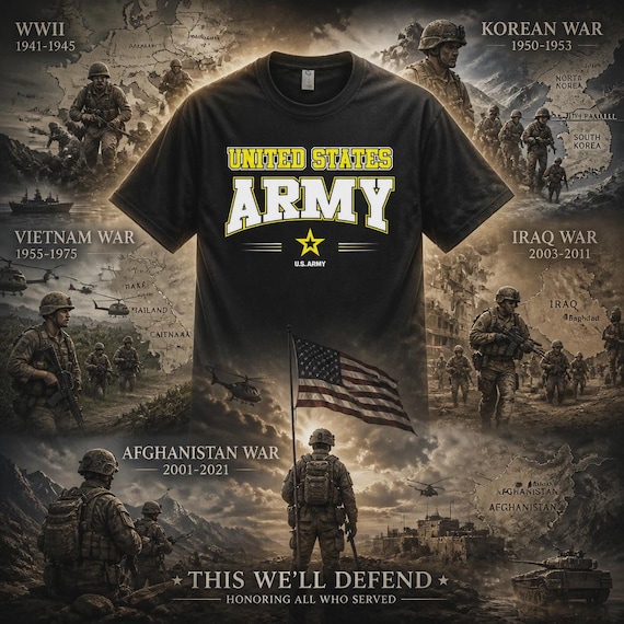 United States Army W/ Army logo shirt. *Army Officially Licensed