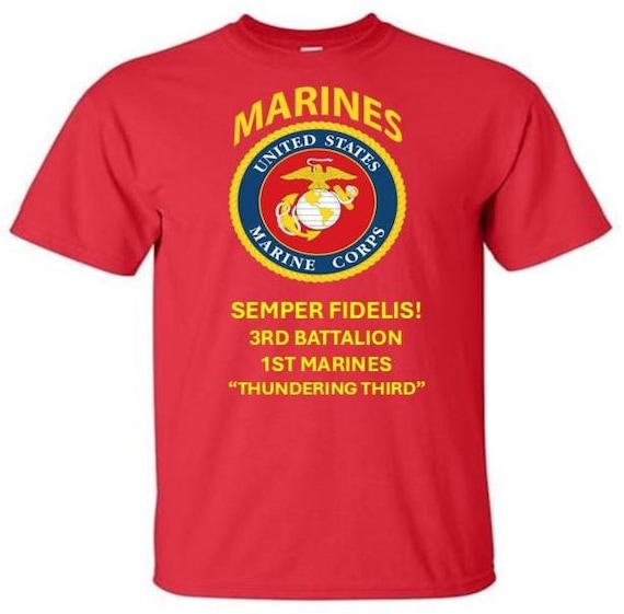 3rd Battalion *1st Marines * Thundering Third *  Semper Fidelis * Marines*USMC Officially Licensed