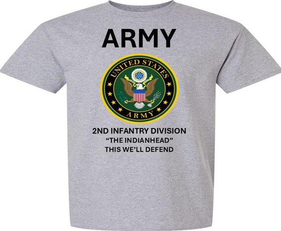 2ND Infantry Division * The Indianhead* This We'll Defend* Army Logo. Army Officially Licensed